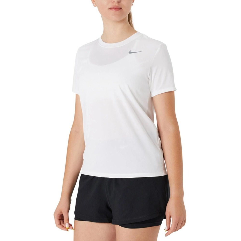 Nike Miller T-Shirt Womens S White Performance Sportswear Workout Athletic